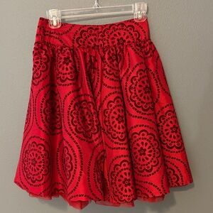 The Children's Place Red and Black Floral Skirt